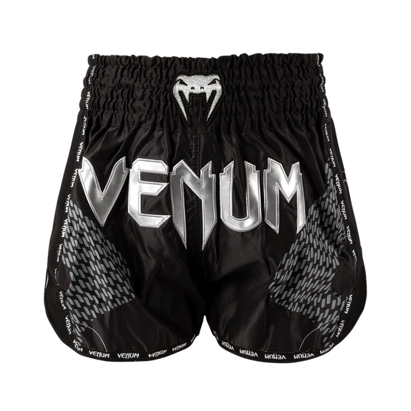 Venum Spodenki Muay Thai Nexus Czarne/Srebrne
