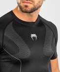 Venum Rashguard Męski Nexus Krótki Rękaw Czarny/Srebrny