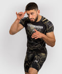 Venum Rashguard Męski Invader Krótki Rękaw Czarny/Piaskowy
