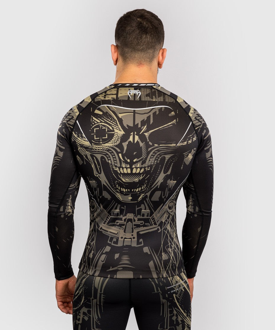 Venum Rashguard Męski Invader Długi Rękaw Czarny/Piaskowy