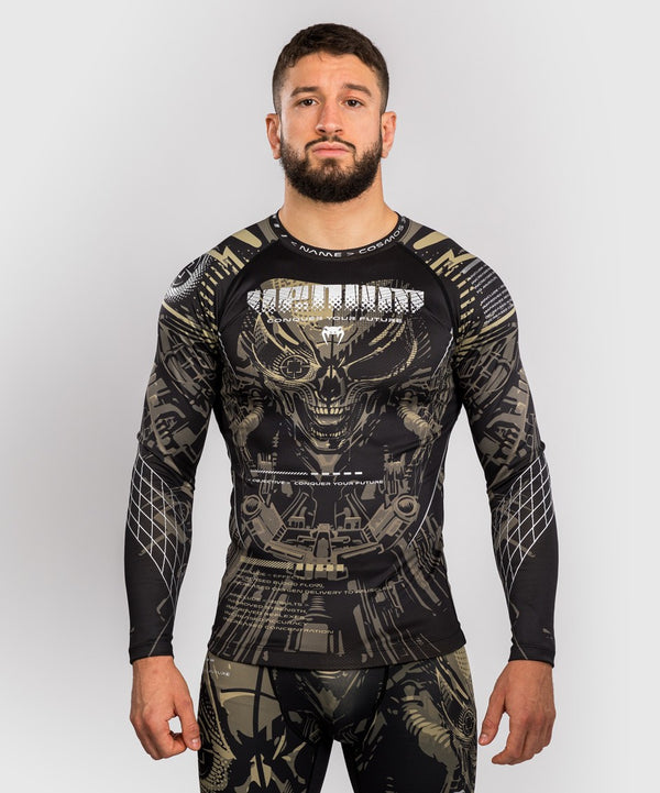 Venum Rashguard Męski Invader Długi Rękaw Czarny/Piaskowy