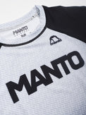 MANTO Rashguard Męski Krótki Rękaw RANK Biały