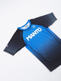 MANTO Rashguard Męski Krótki Rękaw RANK Niebieski