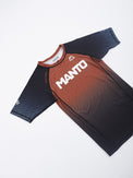 MANTO Rashguard Męski Krótki Rękaw RANK Brązowy