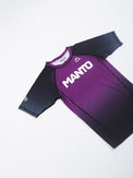 MANTO Rashguard Męski Krótki Rękaw RANK Purpurowy