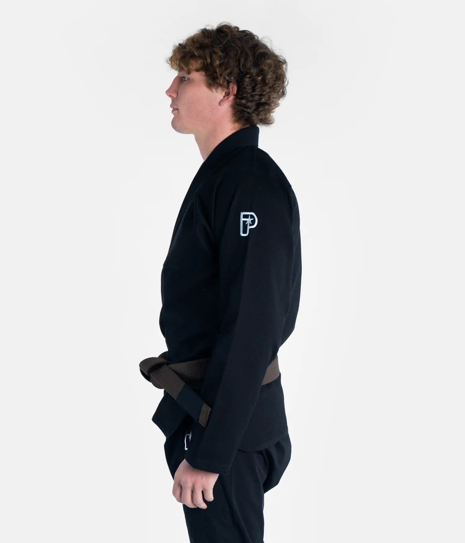 Progress Kimono/Gi BJJ Męskie The Academy Czarne + biały pas w komplecie
