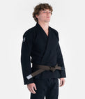 Progress Kimono/Gi BJJ Męskie The Academy Czarne + biały pas w komplecie