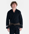 Progress Kimono/Gi BJJ Męskie The Academy Czarne + biały pas w komplecie
