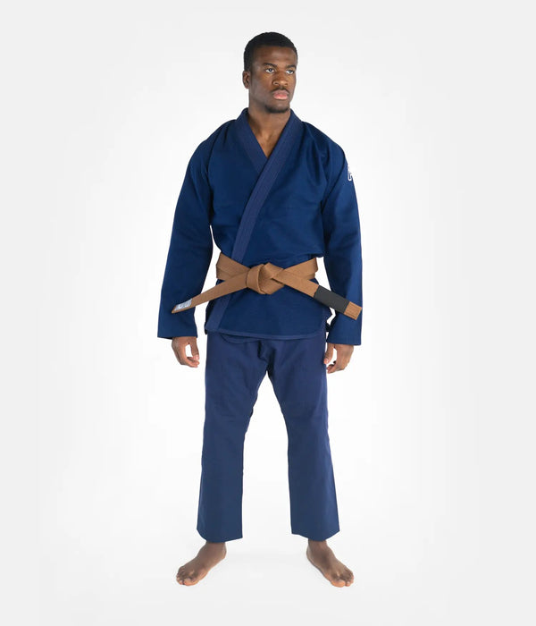 Progress Kimono/Gi BJJ Męskie The Academy Granatowe + biały pas w komplecie
