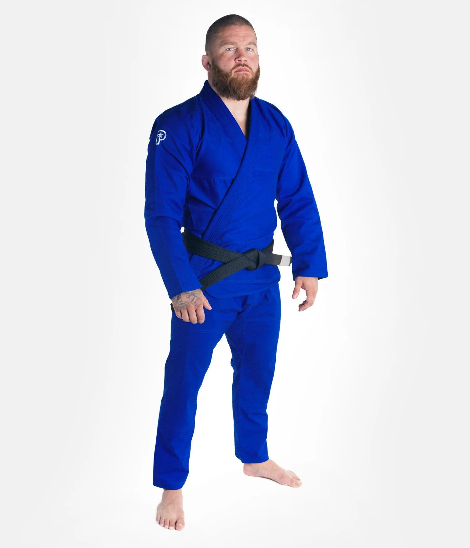 Progress Kimono/Gi BJJ Męskie The Academy Niebieskie + biały pas w komplecie
