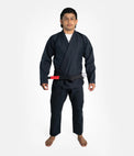 Progress Kimono/Gi BJJ Męskie The Academy Szare + biały pas w komplecie