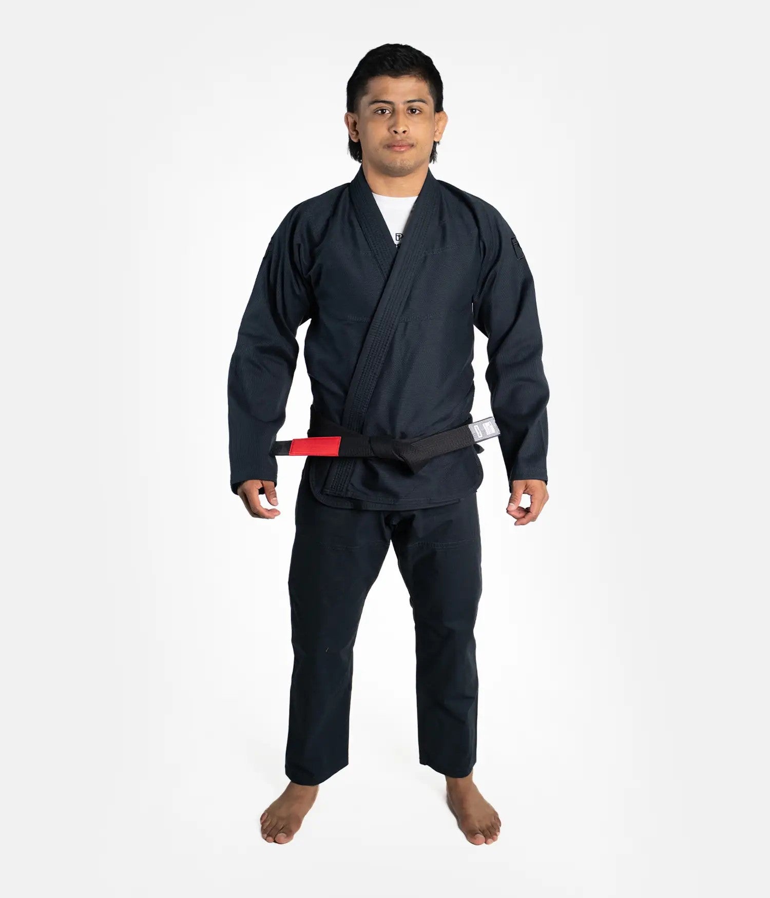 Progress Kimono/Gi BJJ Męskie The Academy Szare + biały pas w komplecie