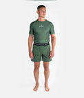 Progress Rashguard Męski Krótki Rękaw Academy Khaki