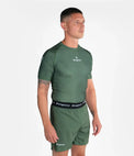 Progress Rashguard Męski Krótki Rękaw Academy Khaki