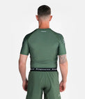Progress Rashguard Męski Krótki Rękaw Academy Khaki