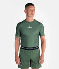 Progress Rashguard Męski Krótki Rękaw Academy Khaki
