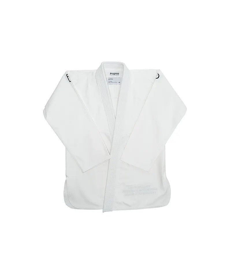 Progress Kimono/Gi BJJ Męskie The Academy Białe + biały pas w komplecie