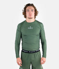 Progress Rashguard Męski Długi Rękaw Academy Khaki