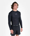 Progress Rashguard Męski Długi Rękaw Academy Czarny