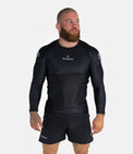 Progress Rashguard Męski Długi Rękaw Academy Czarny