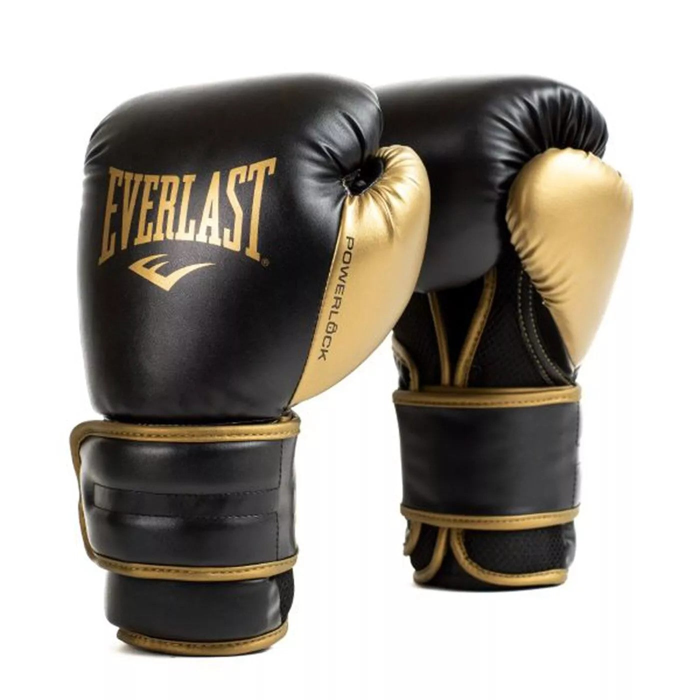 Everlast Rękawice bokserskie Powerlock PU Czarne/Złote