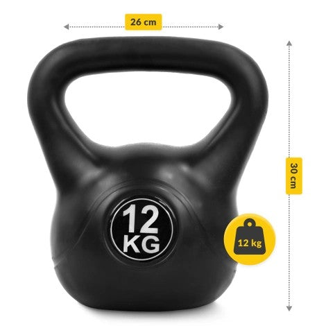 4FIZJO Kettlebell Bitumiczny 10kg - 12kg