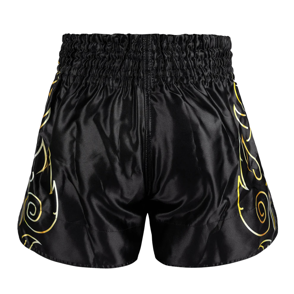 Venum Spodenki Muay Thai VTC Flames Czarne/Złote