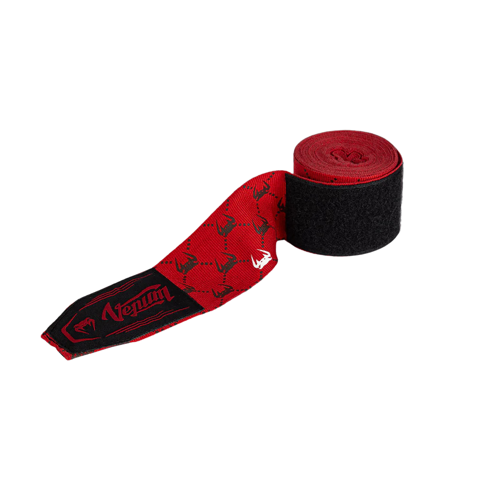 Venum Owijki Bokserskie Monogram Czerwone 4m
