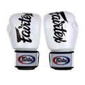 Fairtex Rękawice Bokserskie ze skóry naturalnej BGV19 Białe