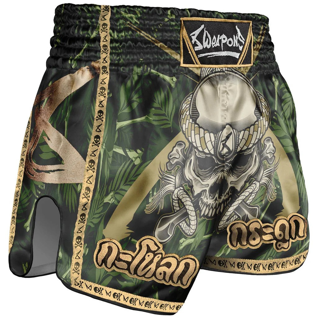 8 Weapons Spodenki Muay Thai Bone Island