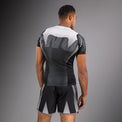 Venum Rashguard Męski Adrenaline Krótki Rękaw Czarny/Srebrny
