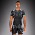Venum Rashguard Męski Adrenaline Krótki Rękaw Czarny/Srebrny