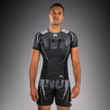 Venum Rashguard Męski Adrenaline Krótki Rękaw Czarny/Srebrny