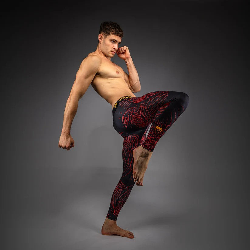 Venum Legginsy Męskie Quetzal Fury Czarne/Czerwone