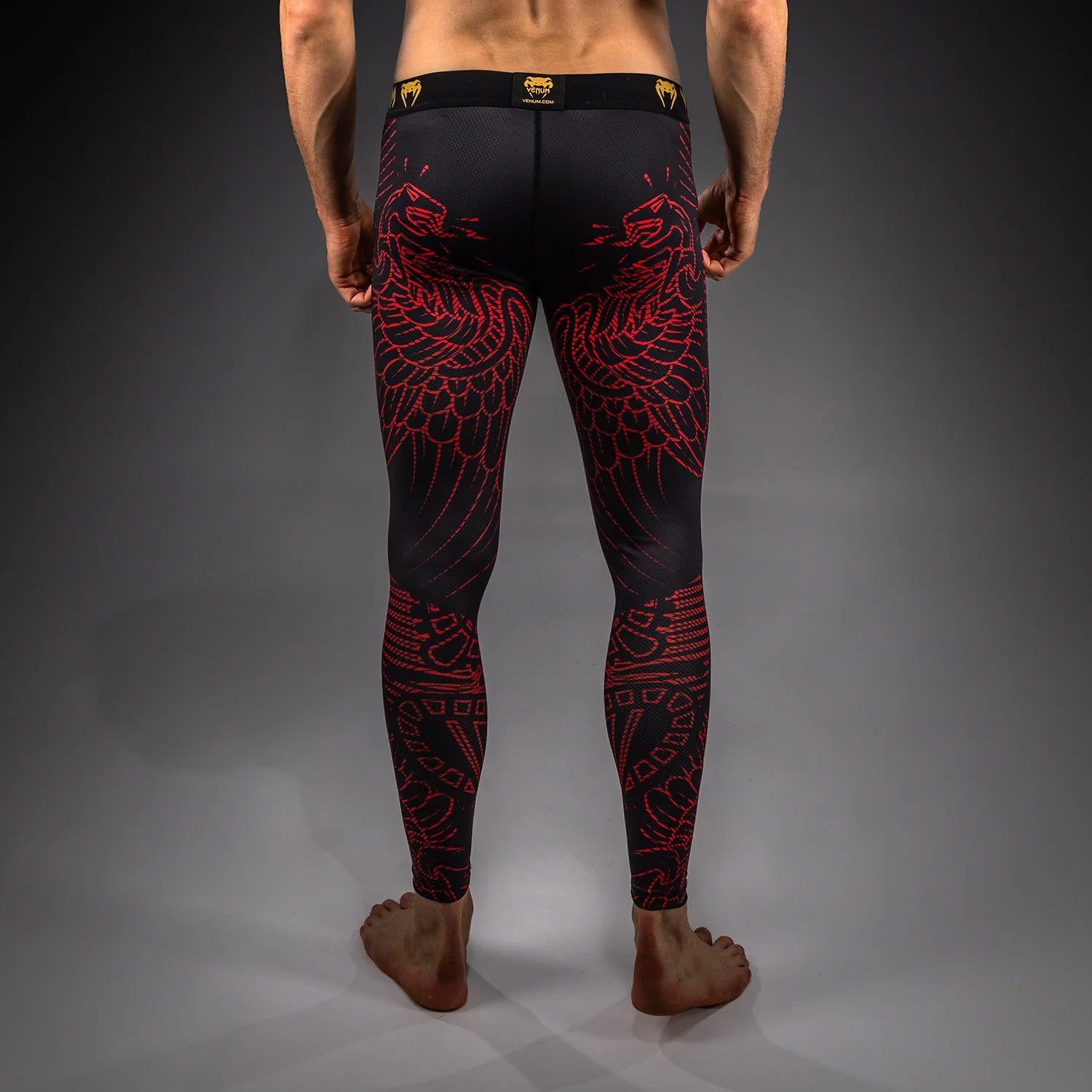 Venum Legginsy Męskie Quetzal Fury Czarne/Czerwone