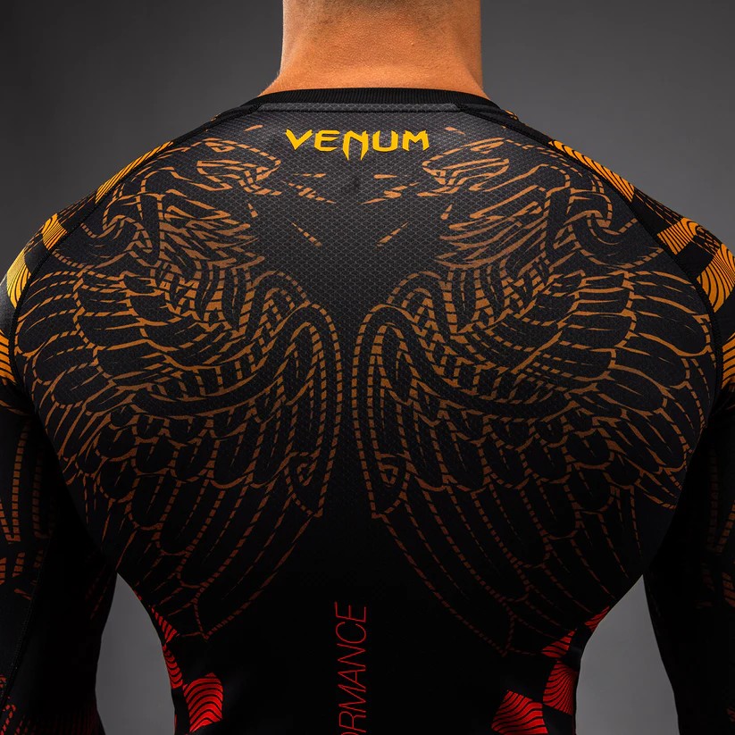 Venum Rashguard Męski Długi Rękaw Quetzal Fury Czarny/Czerwony