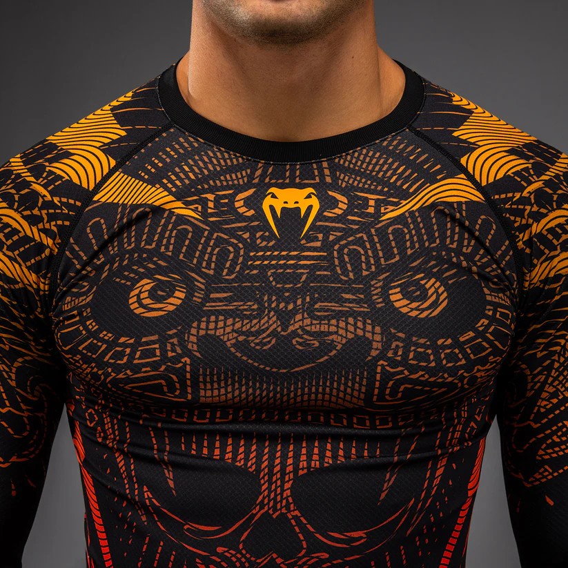 Venum Rashguard Męski Długi Rękaw Quetzal Fury Czarny/Czerwony