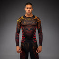 Venum Rashguard Męski Długi Rękaw Quetzal Fury Czarny/Czerwony
