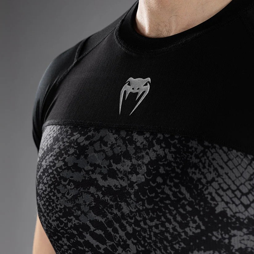 Venum Rashguard Męski Krótki Rękaw G-Fit Scales Czarny