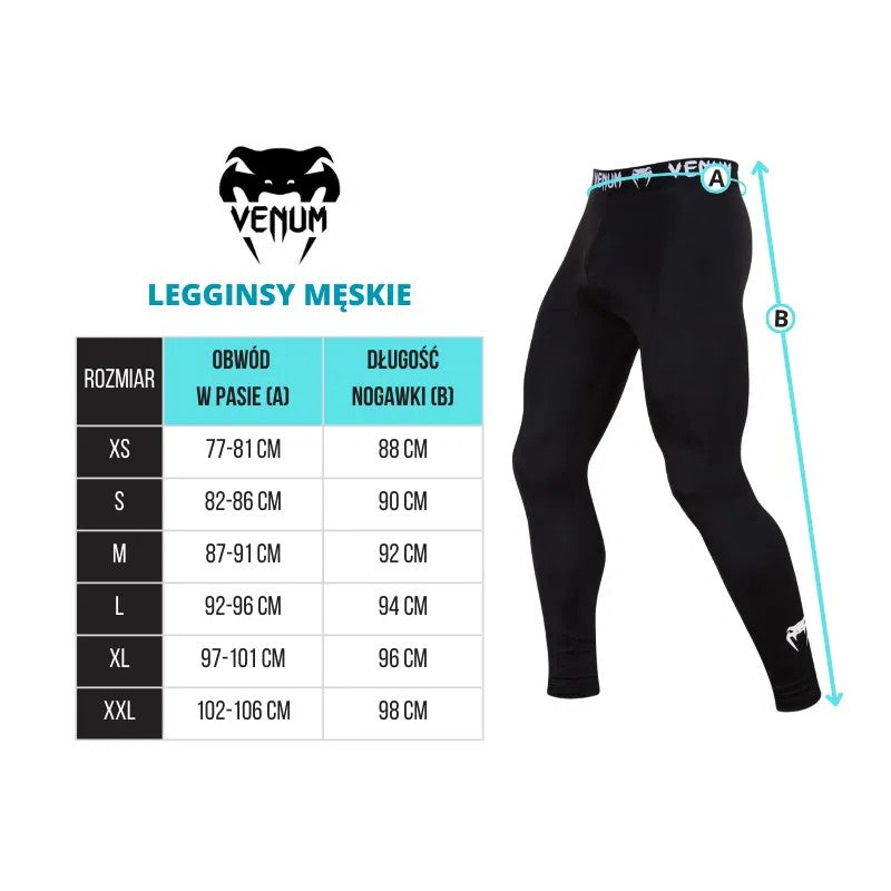Venum Legginsy Męskie Quetzal Fury Czarne/Czerwone