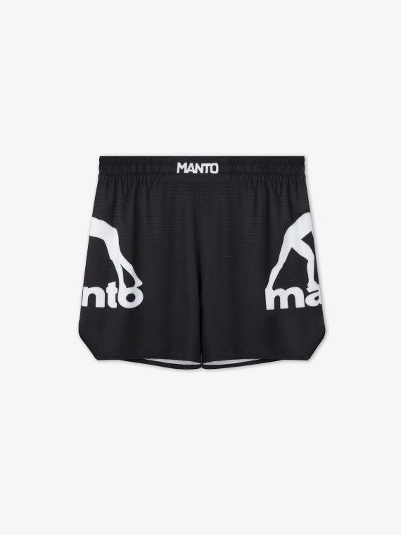 MANTO Spodenki Sportowe LOGO DUAL Czarne
