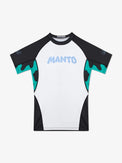 MANTO Rashguard Męski Krótki Rękaw DOVE Biały/Czarny