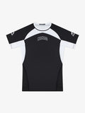 MANTO Rashguard Męski Krótki Rękaw RANKED Biały/Czarny