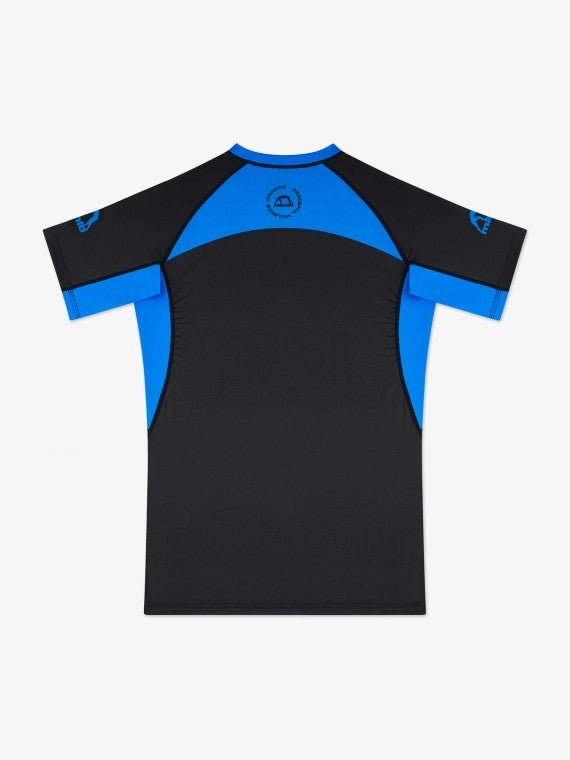 MANTO Rashguard Męski Krótki Rękaw RANKED Niebieski