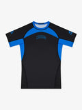 MANTO Rashguard Męski Krótki Rękaw RANKED Niebieski