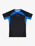 MANTO Rashguard Męski Krótki Rękaw RANKED Niebieski