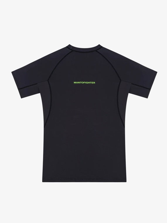 MANTO Rashguard Męski Krótki Rękaw MANTOFIGHTERS Czarny