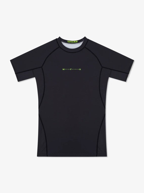 MANTO Rashguard Męski Krótki Rękaw MANTOFIGHTERS Czarny