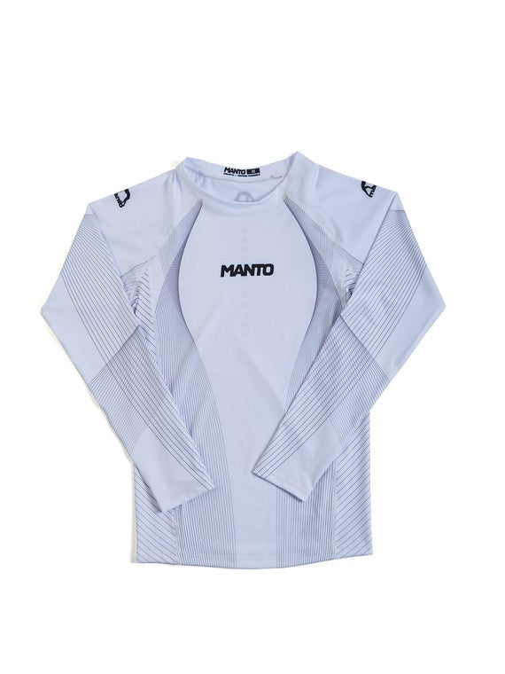 MANTO Rashguard Męski Długi Rękaw FLOW Biały
