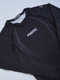 MANTO Rashguard Męski Długi Rękaw FLOW Czarny